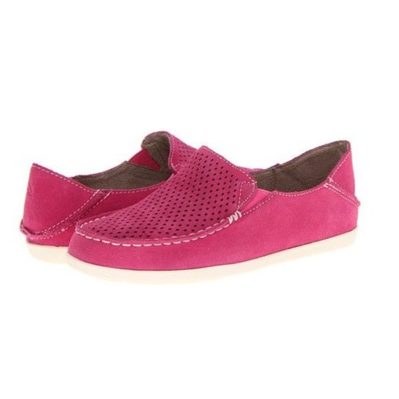 OluKai Shoes - OluKai Beach Hawaiian Comfort Shoes Nohea Perforated Suede Mocassins size 6